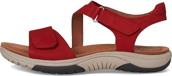 Cobb Hill Fiah Women's Sandals Red Nubuck : 7.5 B - Medium, Leather - Image 6