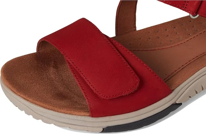 Cobb Hill Fiah Women's Sandals Red Nubuck : 7.5 B - Medium, Leather - Image 7