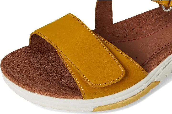Cobb Hill Fiah Women's Sandals Yellow Nubuck : 9 D - Wide, Leather - Image 7