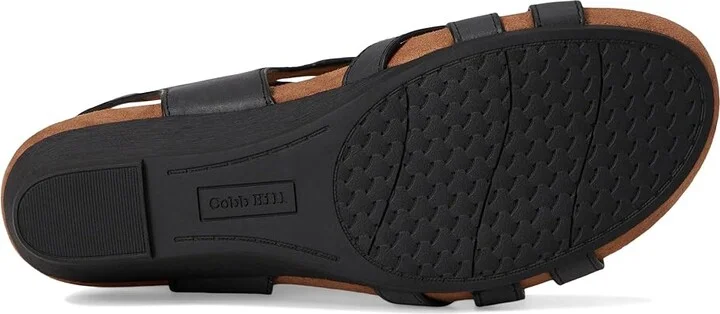 Cobb Hill Helin Women's Wedge Shoes Black Leather : 5.5 B - Medium - Image 3