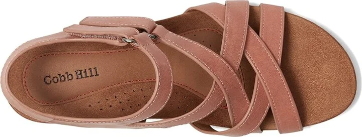 Cobb Hill Helin Women's Wedge Shoes Dusty Rose Leather : 9 D - Wide - Image 2