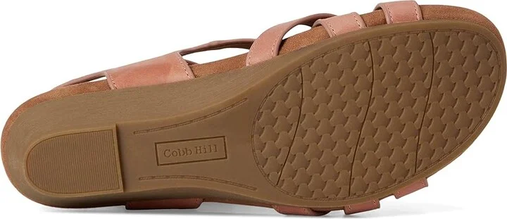 Cobb Hill Helin Women's Wedge Shoes Dusty Rose Leather : 9 D - Wide - Image 3