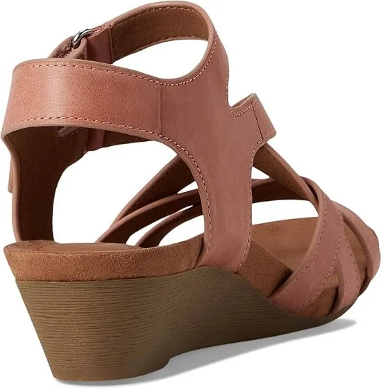 Cobb Hill Helin Women's Wedge Shoes Dusty Rose Leather : 9 D - Wide - Image 4