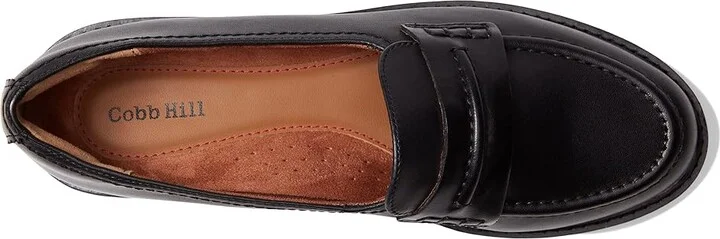 Cobb Hill Janney Loafer Women's Shoes Black Leather : 6.5 W (C) - Image 2