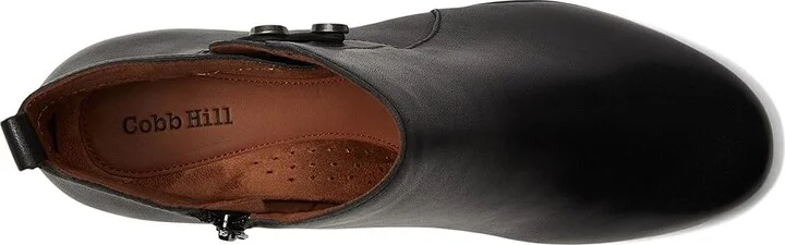 Cobb Hill Larsa Women's Boots Black Leather : 6.5 D - Wide - Image 2