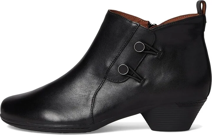 Cobb Hill Larsa Women's Boots Black Leather : 6.5 D - Wide - Image 6