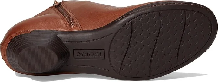 Cobb Hill Larsa Women's Boots Cognac Leather : 8.5 D - Wide - Image 3