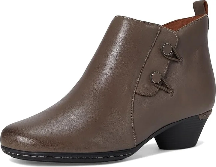 Cobb Hill Larsa Women's Boots Grey Leather : 8.5 A - Narrow - Image 5