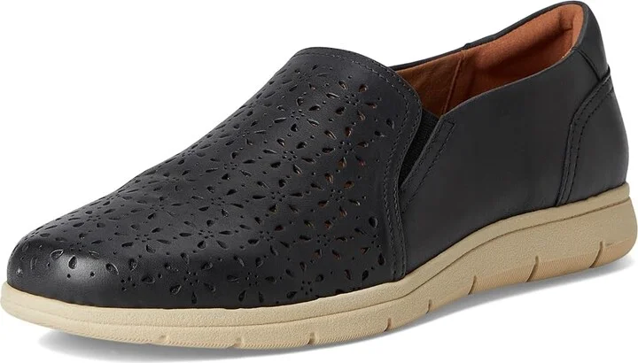 Cobb Hill Lenoir Women's Shoes Black Leather : 6 D - Wide - Image 5