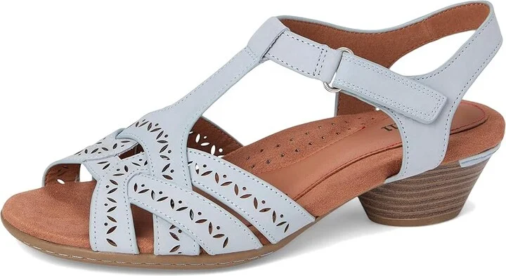 Cobb Hill Lorna Women's Wedge Shoes Light Blue Nubuck : 8.5 D - Wide, Leather/Rubber - Image 5