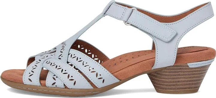 Cobb Hill Lorna Women's Wedge Shoes Light Blue Nubuck : 8.5 D - Wide, Leather/Rubber - Image 6