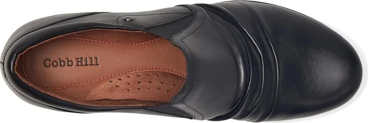 Cobb Hill Lucy High Women's Heels Black Leather : 9.5 B - Medium, Suede - Image 2