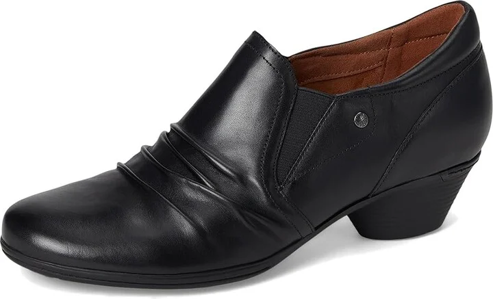 Cobb Hill Lucy High Women's Heels Black Leather : 9.5 B - Medium, Suede - Image 5