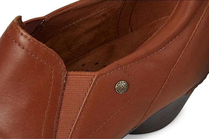 Cobb Hill Lucy High Women's Heels Cognac Leather : 6 D - Wide, Suede - Image 7