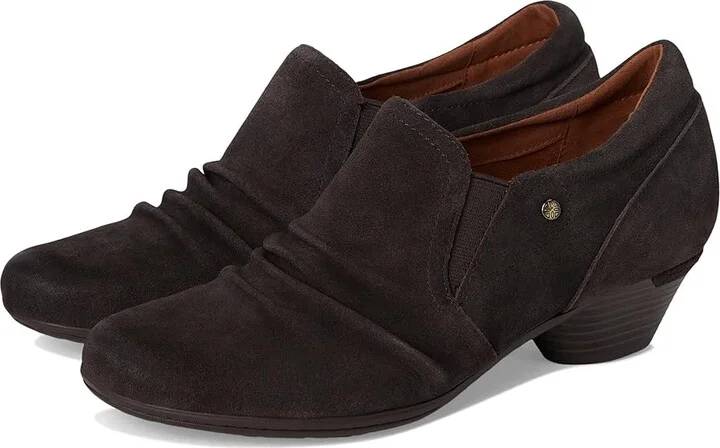 Cobb Hill Lucy High Women's Heels Dark Brown Suede : 7 D - Wide