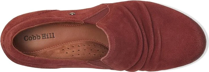 Cobb Hill Lucy High Women's Heels Red Suede : 7.5 B - Medium - Image 2