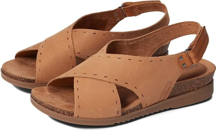 Cobb Hill May Sling Women's Flat Shoes Nutmeg : 7 B - Medium, Leather