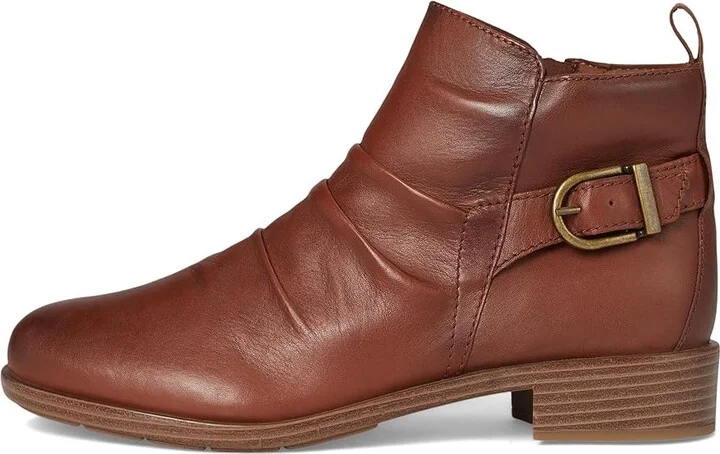 Cobb Hill Nessa Women's Boots Dark Natural Leather : 7.5 B - Medium, Rubber - Image 6