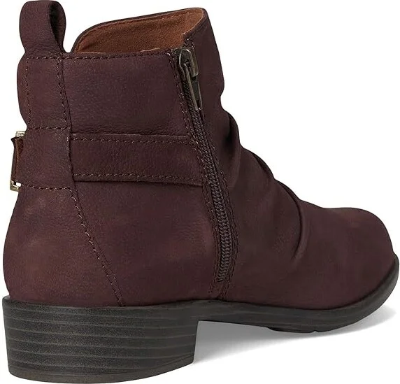 Cobb Hill Nessa Women's Boots Dark Red Leather : 9 D - Wide, Rubber - Image 4