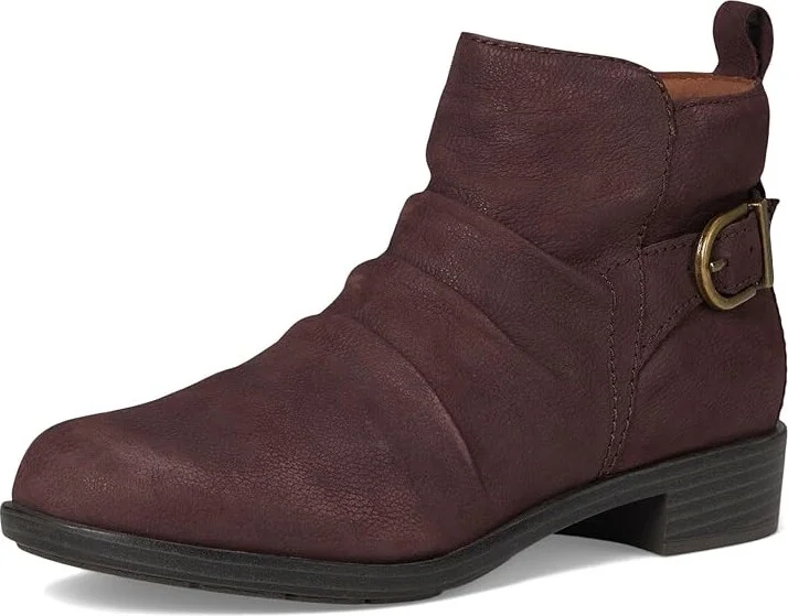Cobb Hill Nessa Women's Boots Dark Red Leather : 9 D - Wide, Rubber - Image 5