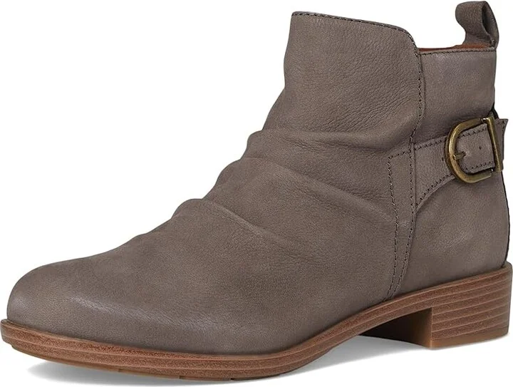 Cobb Hill Nessa Women's Boots Grey Leather : 9.5 B - Medium, Rubber - Image 5