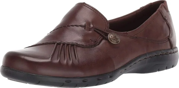 Cobb Hill Paulette Women's Slip-on Dress Shoes Bark : 6 B - Medium, Full Grain leather/Leather - Image 2