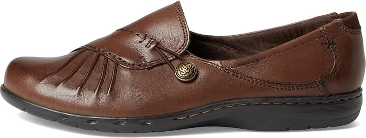 Cobb Hill Paulette Women's Slip-on Dress Shoes Bark : 6 B - Medium, Full Grain leather/Leather - Image 7