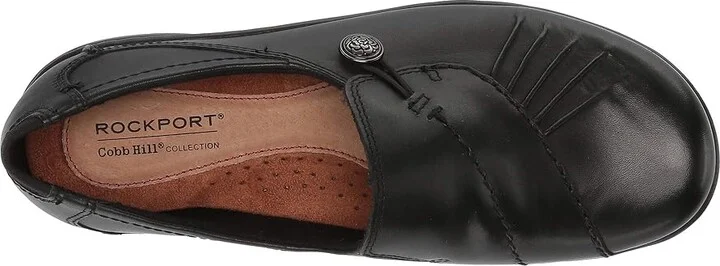 Cobb Hill Paulette Women's Slip-on Dress Shoes Black : 6 B - Medium, Full Grain leather/Leather - Image 3