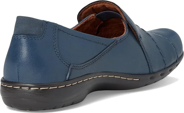 Cobb Hill Paulette Women's Slip-on Dress Shoes Navy : 7 B - Medium, Full Grain leather/Leather - Image 5