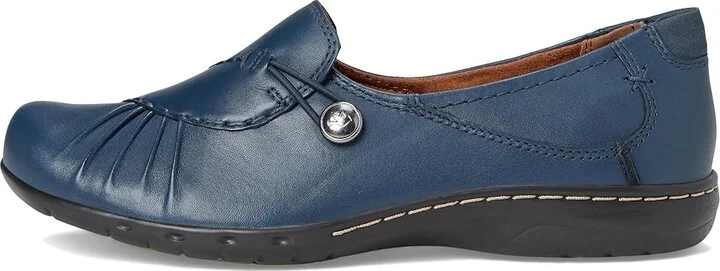 Cobb Hill Paulette Women's Slip-on Dress Shoes Navy : 7 B - Medium, Full Grain leather/Leather - Image 7
