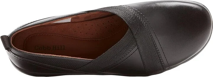 Cobb Hill Penfield Envelope Women's Flat Shoes Black : 6 B - Medium, Leather - Image 2