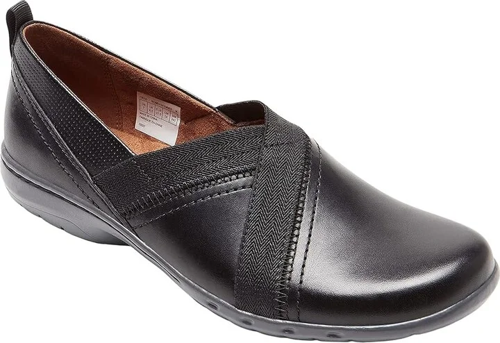 Cobb Hill Penfield Envelope Women's Flat Shoes Black : 6 B - Medium, Leather