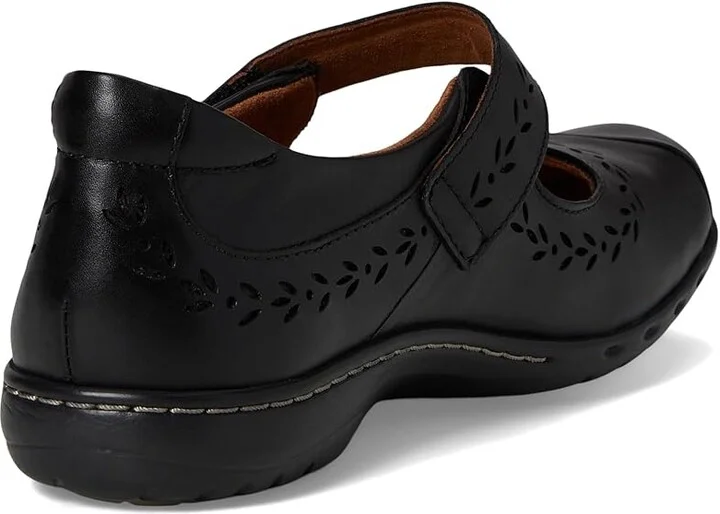 Cobb Hill Perry Women's Flat Shoes Black Leather : 9.5 D - Wide, Leather/Polyester - Image 4