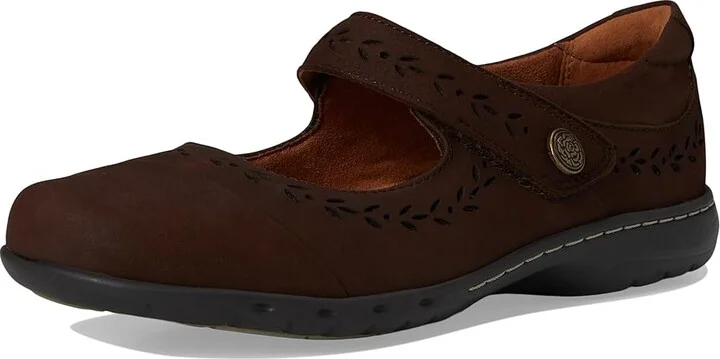 Cobb Hill Perry Women's Flat Shoes Dark Brown Leather : 7 D - Wide, Leather/Polyester - Image 5