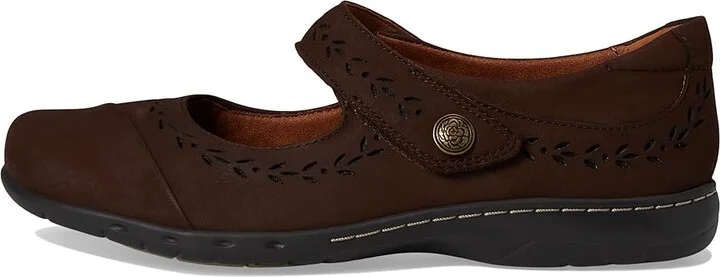 Cobb Hill Perry Women's Flat Shoes Dark Brown Leather : 7 D - Wide, Leather/Polyester - Image 6