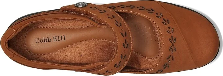 Cobb Hill Perry Women's Flat Shoes Medium Natural Leather : 6.5 B - Medium, Leather/Polyester - Image 2