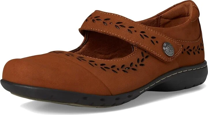 Cobb Hill Perry Women's Flat Shoes Medium Natural Leather : 6.5 B - Medium, Leather/Polyester - Image 5