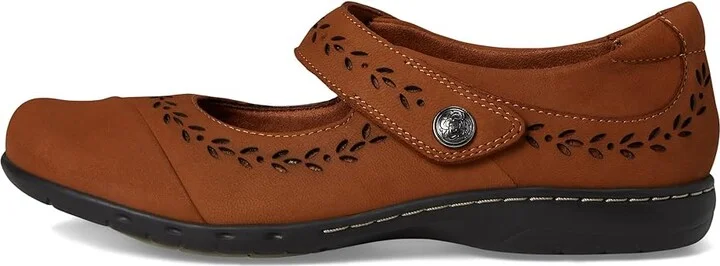 Cobb Hill Perry Women's Flat Shoes Medium Natural Leather : 6.5 B - Medium, Leather/Polyester - Image 6