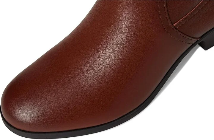 Cobb Hill Presley Women's Boots Dark Natural Leather : 9.5 D - Wide - Image 2