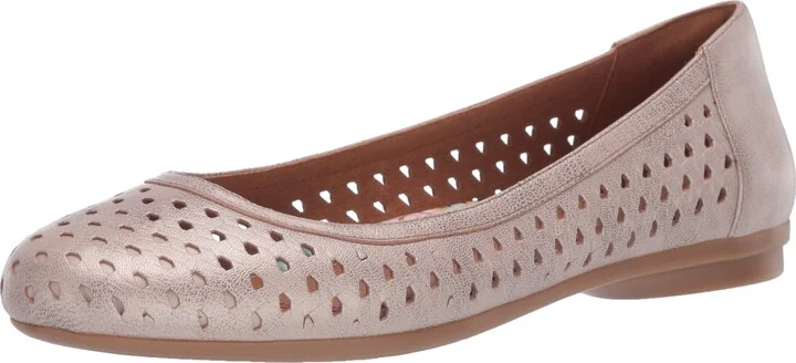 Cobb Hill Rockport Collection Maiike Woven Women's Slip On 8.5 2A(N) US Metallic
