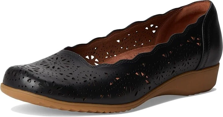Cobb Hill Rory Women's Slip-on Dress Shoes Black Leather : 9 D - Wide - Image 5