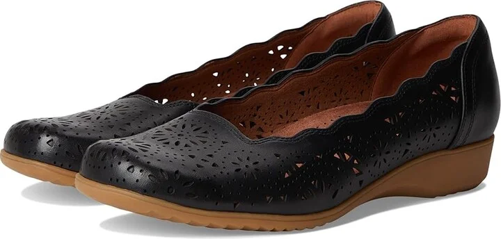 Cobb Hill Rory Women's Slip-on Dress Shoes Black Leather : 9 D - Wide