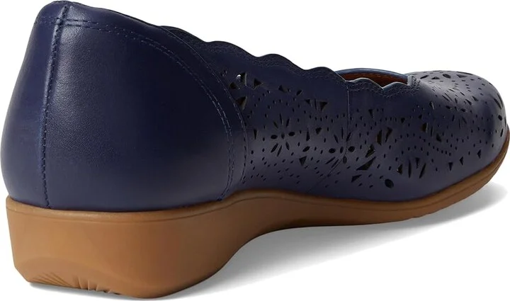 Cobb Hill Rory Women's Slip-on Dress Shoes Dark Blue Leather : 10 D - Wide - Image 4