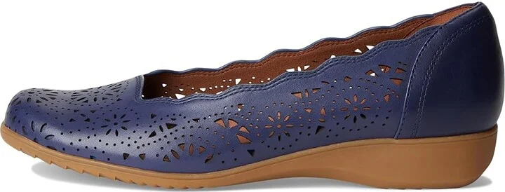 Cobb Hill Rory Women's Slip-on Dress Shoes Dark Blue Leather : 10 D - Wide - Image 6