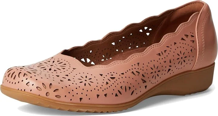 Cobb Hill Rory Women's Slip-on Dress Shoes Dusty Rose Leather : 6 B - Medium - Image 5