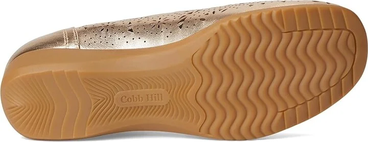 Cobb Hill Rory Women's Slip-on Dress Shoes Gold Leather : 8 B - Medium - Image 3