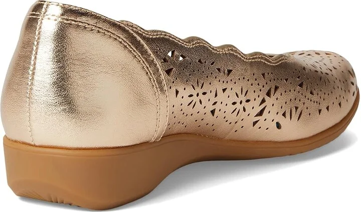 Cobb Hill Rory Women's Slip-on Dress Shoes Gold Leather : 8 B - Medium - Image 4