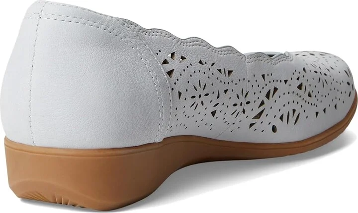 Cobb Hill Rory Women's Slip-on Dress Shoes Light Blue Leather : 5.5 B - Medium - Image 4