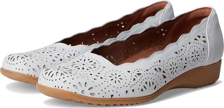 Cobb Hill Rory Women's Slip-on Dress Shoes Light Blue Leather : 5.5 B - Medium