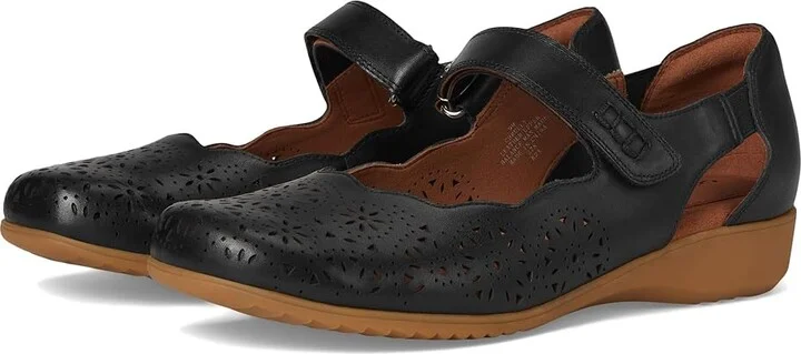 Cobb Hill Rully Women's Dress Flat Shoes Black Leather : 7 A - Narrow